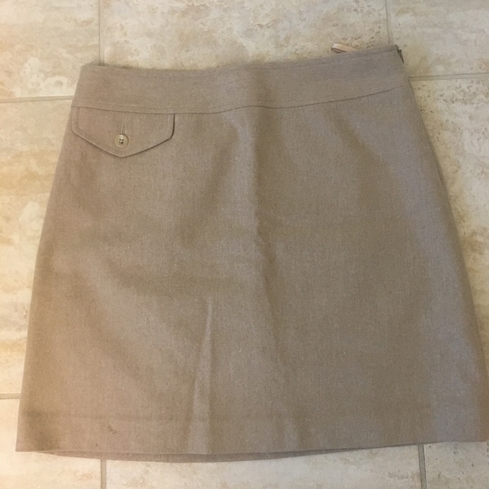 Size 2 tan wool skirt from Banana Republic